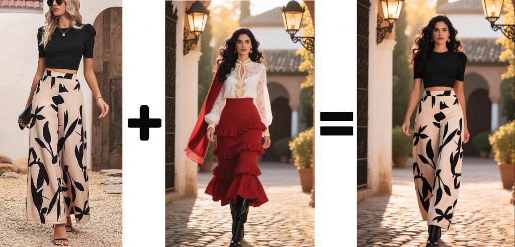 turn images into videos ai: woman is now wearing another outfit with perfect combination